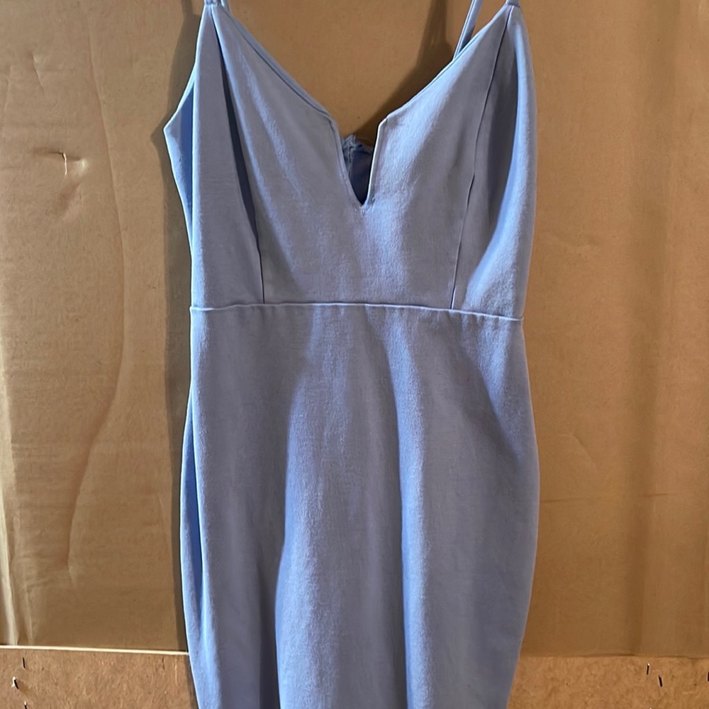Sleeveless Blue Dress